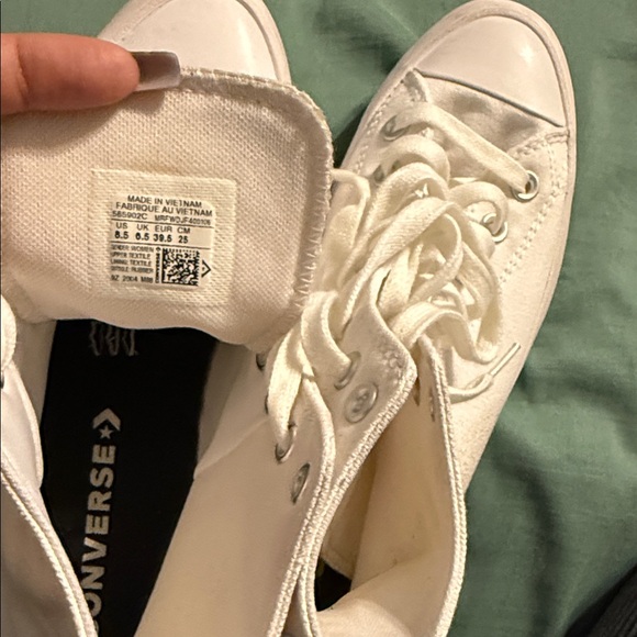 Converse Cream High-Top Sneakers - Picture 6 of 6